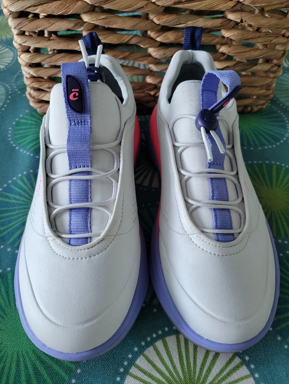 Clove Women's Prima S Sneakers Shoes Bright Grey / Periwinkle / Pink Size 6.5